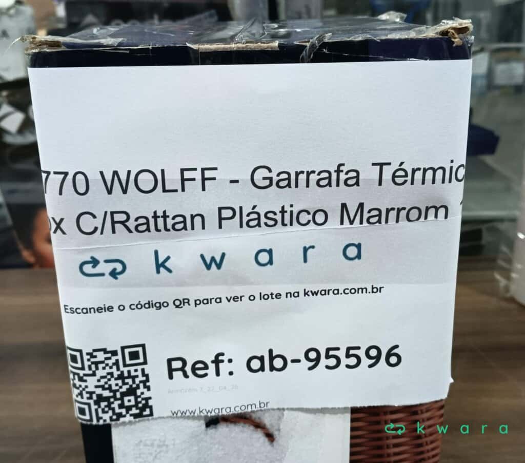 Garrafa térmica com rattan plástico 1,5l - Saldo B - KV5770 - foto 4