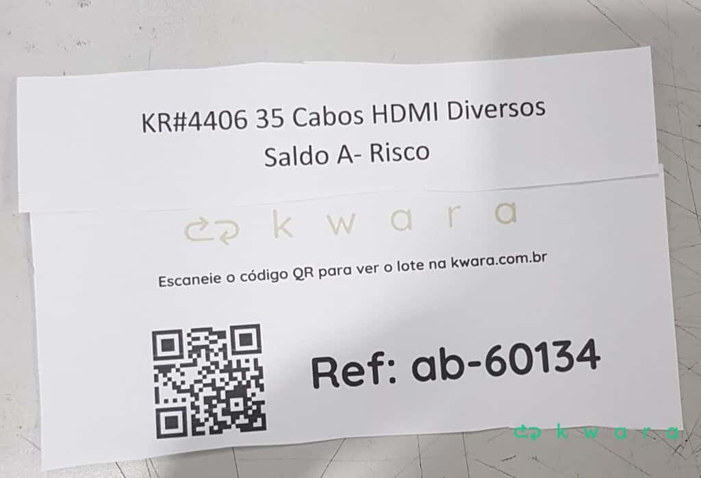 Aprox.  Aprox. 35 Cabos Hdmi Diversos  - Saldo A -  KR4406 - foto 9