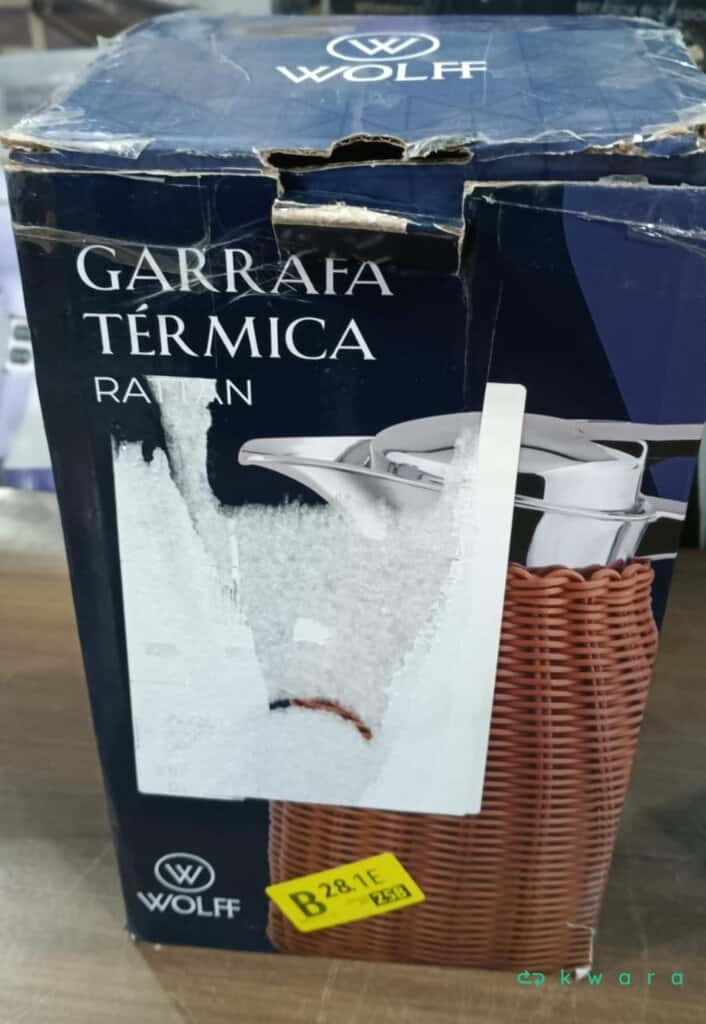 Garrafa térmica com rattan plástico 1,5l - Saldo B - KV5770 - foto 3