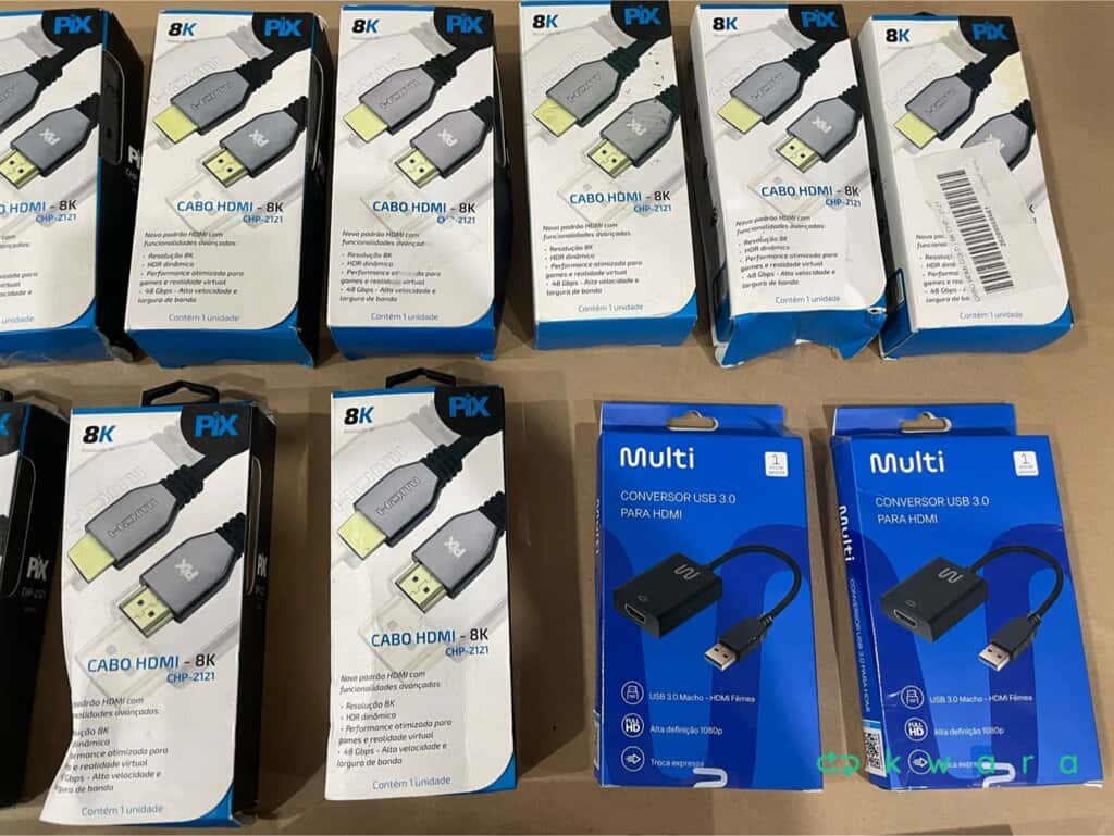 Aprox.  Aprox. 35 Cabos Hdmi Diversos  - Saldo A -  KR4406 - foto 3