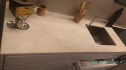 Pedra com Cuba de Inox, Torneira e Armário com 4 Gavetas - foto 4