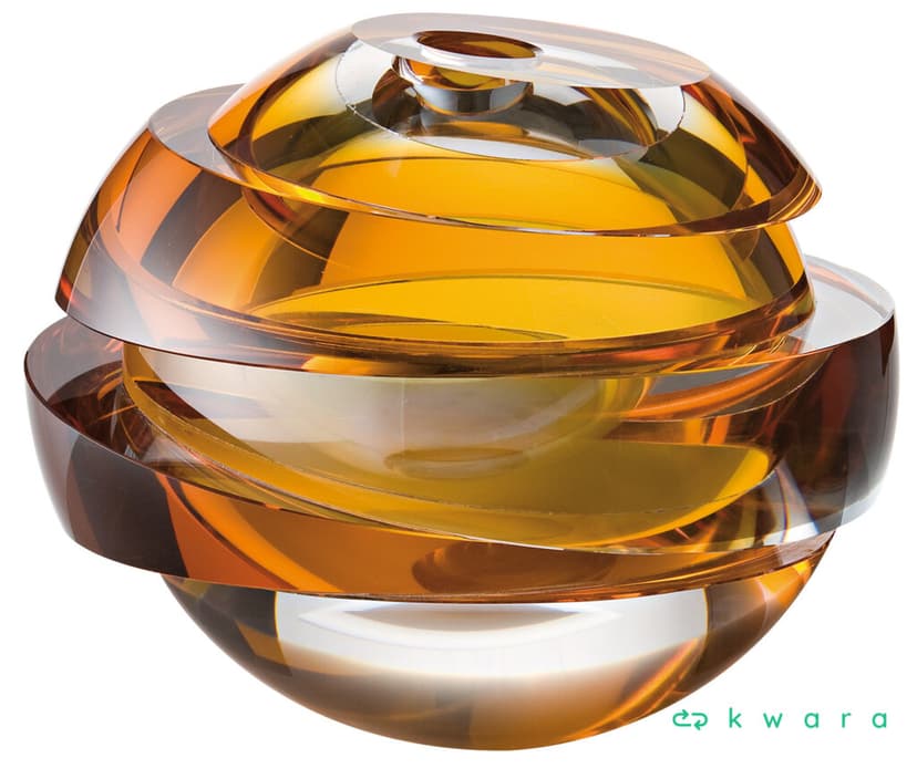 Vaso Globo 20 Cm Blockglas Ambar - Rosenthal - foto 1