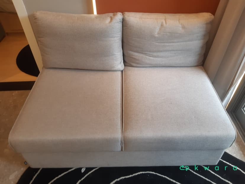 Sofá 2 lugares com 2 almofadas - foto 1