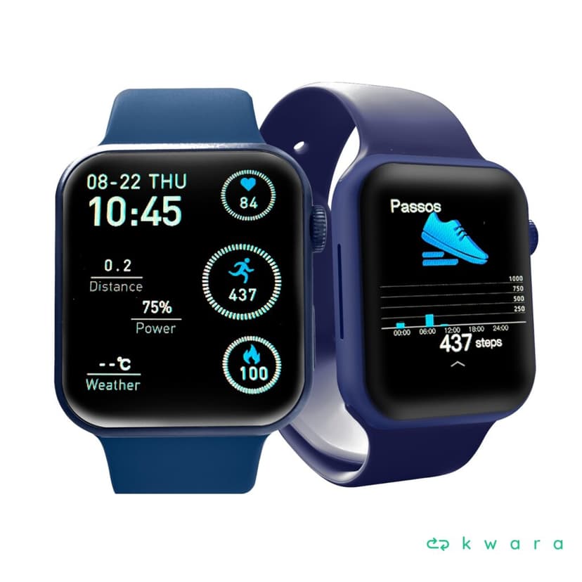 100 Relógios Smartwatch ( 50 Preto, 20 Prata, 20 Dourado, 10 Azul ) - foto 1