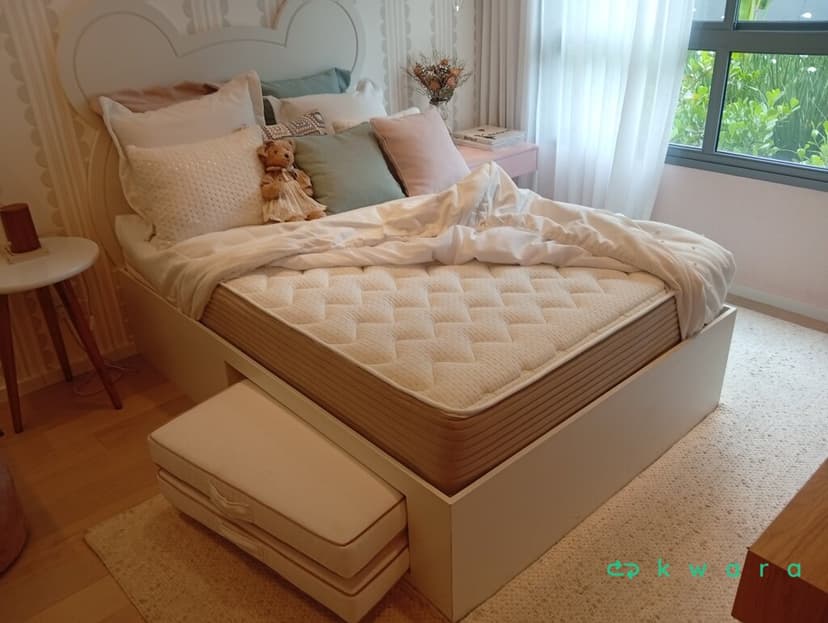 Base de cama casal com 2 colchões - foto 3