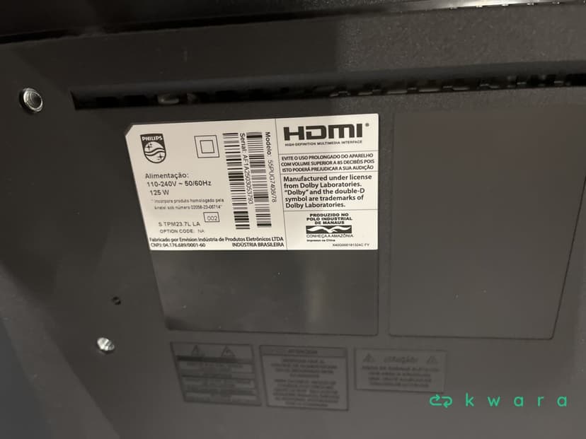 TV Philips 55 polegadas UHD 4K HDMI e WIFI - foto 3