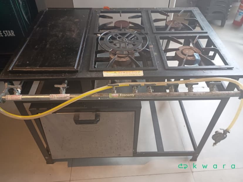 Fogão Industrial com Chapa e Forno Cristal Aço Economy - foto 2