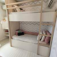 Beliche com 2 colchões de solteiro (não inclui jogo de cama) - foto 1