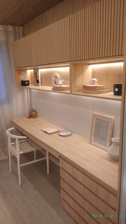 Armário com 4 Portas, 4 Gavetas, Mesa de Escrivaninha com 5 Gavetas e Prateleira - foto 2