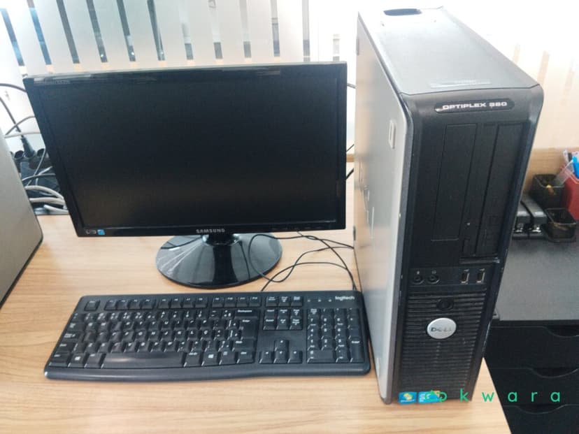 Cpu Optiplex 380, monitor Samsung e teclado - foto 1