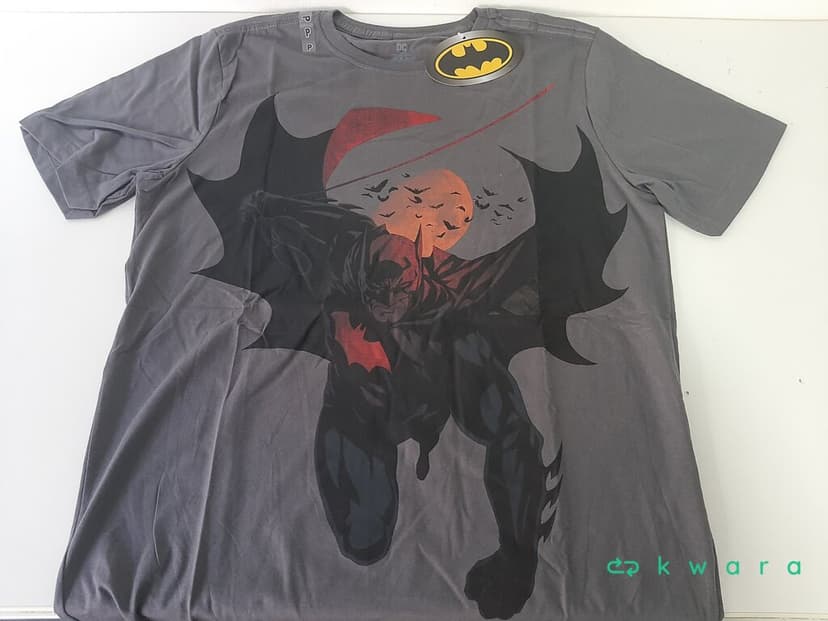 5 Camisetas Batman Cinza tam 1P, 1M, 1G, 1GG e 1XG - foto 1