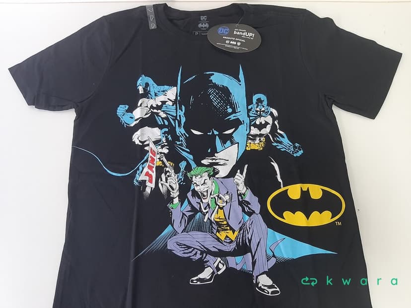 5 Camisetas Batman Preto tam 1P, 2M, 1G e 1GG - foto 1