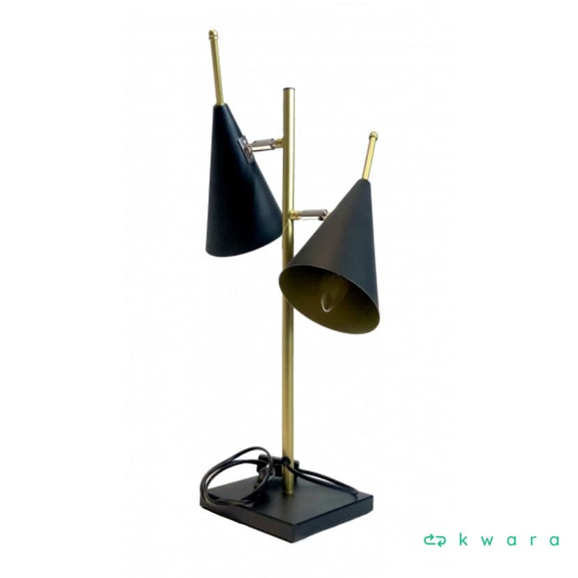 LUMINÁRIA DE MESA COM 2 CUPULAS CONE 65CM - foto 1
