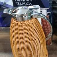Garrafa térmica com rattan plástico 1,5l - Saldo B - KV5770 - foto 2