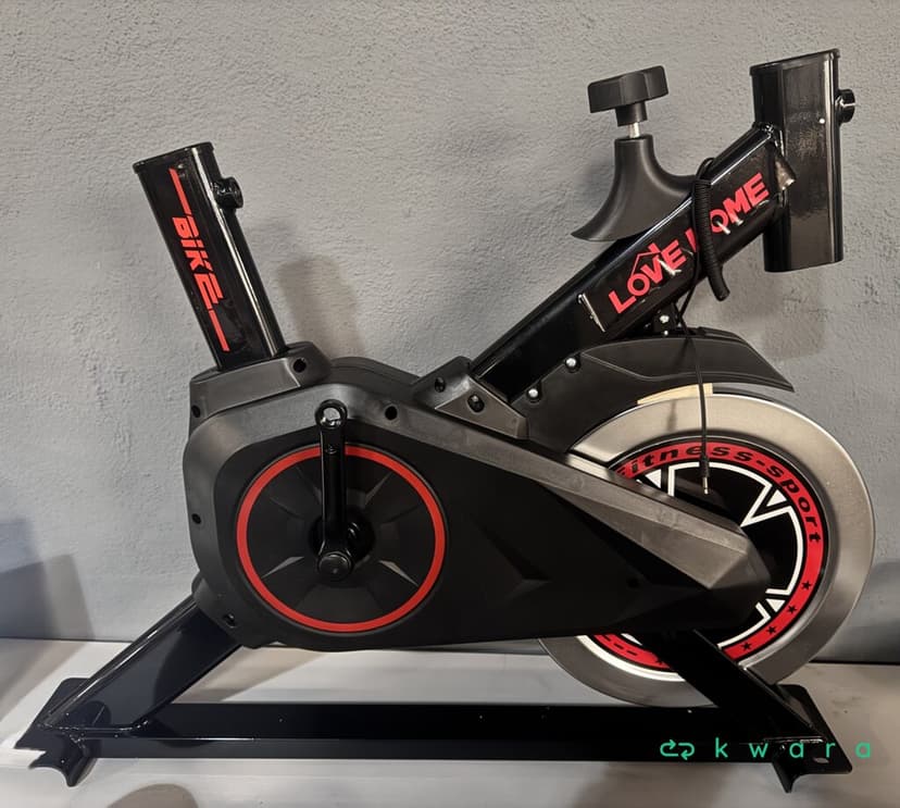 Bicicleta Ergométrica Love Home Preta e Vermelha - foto 1