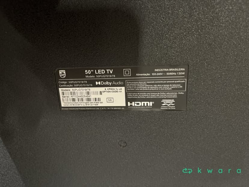 TV UHD 4K Philips 50 polegadas com HDMI, USB e Wifi - foto 3
