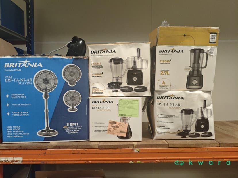 5 Itens: Liquidificadores, Multiprocessadores e Ventilador Britania - foto 1