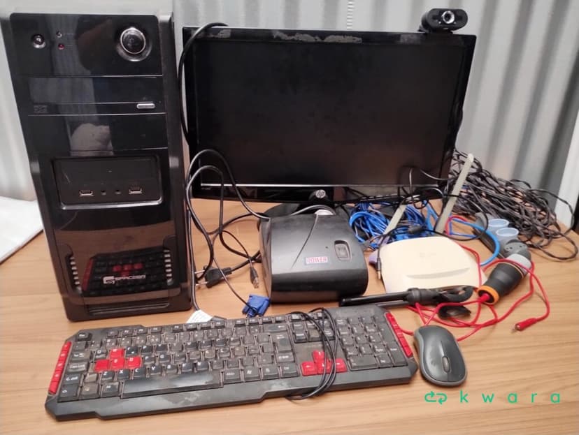 CPU, Monitor, Teclado, Mouse e Roteador - foto 2