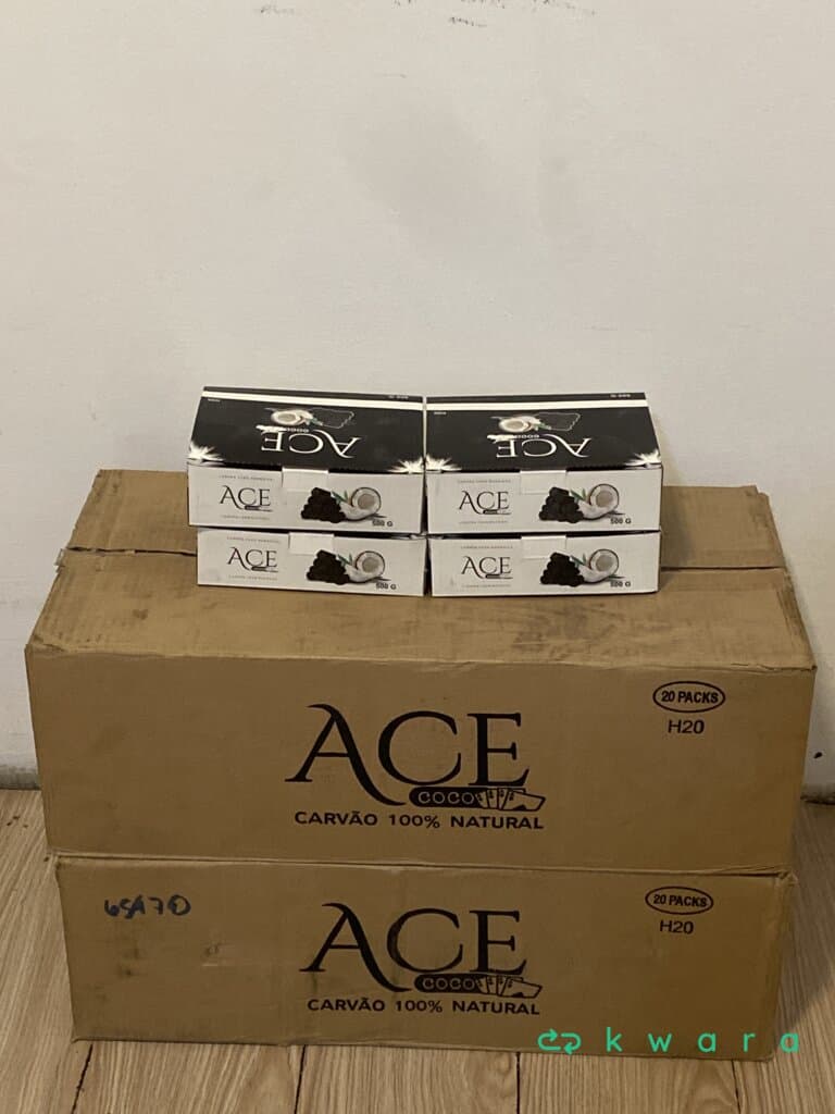 20 kilos carvão para narguilé marca Ace Coco - caixa com 500gr - foto 1