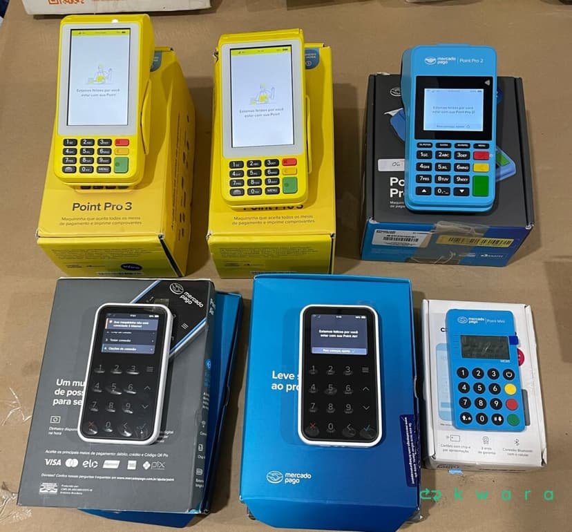 6 Maquininhas de cartão Mercado Pago - Saldo A - KR5659 - foto 1
