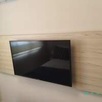 Painel de madeira em L (não inclui televisor) - foto 1