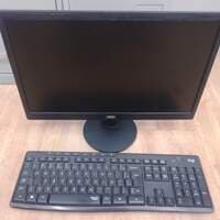 Monitor AOC E970Sw 19 Pol. e teclado Logi - foto 1
