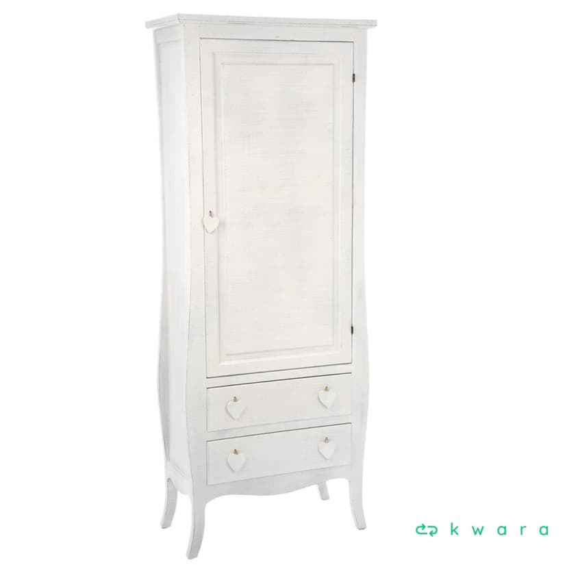 ARMÁRIO COM 1 PORTA E 2 GAVETAS 70X37X180CM - foto 1