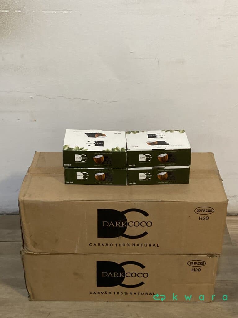 20 kilos carvão para narguilé marca Dark Coco - caixa com 500 gr - foto 1