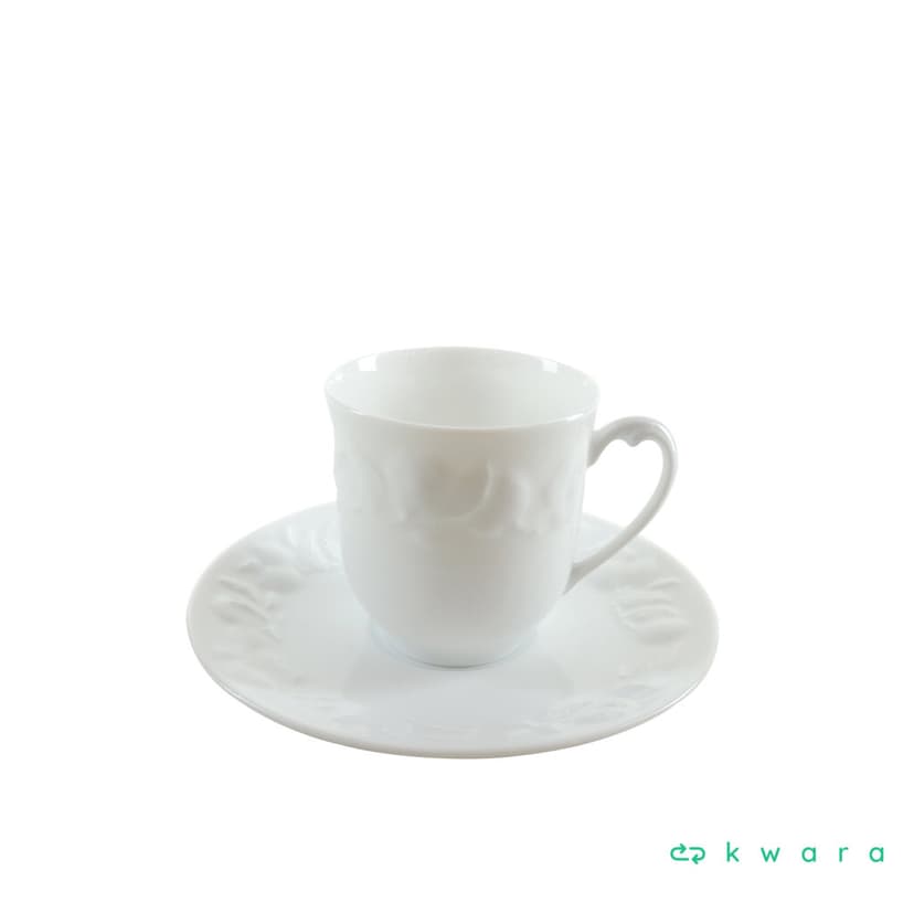 6 Xícaras e Pires De Café Riviera 100Ml - Royal Limoges - foto 1