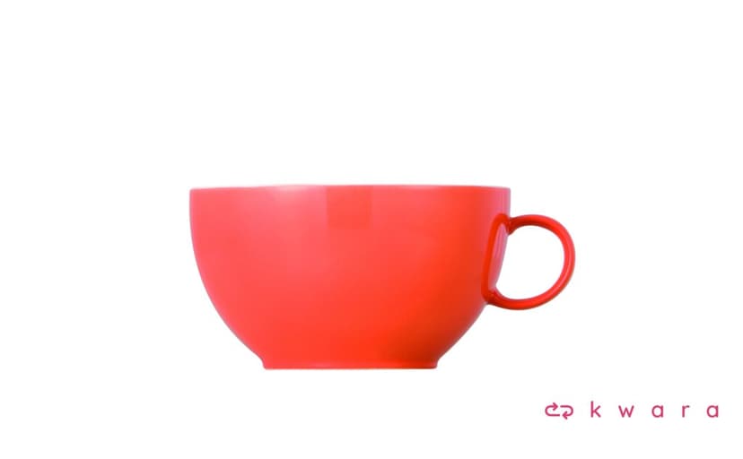 6 Xícaras De Capuccino Sunny Day Vermelho 380 Ml - Rosenthal - foto 1