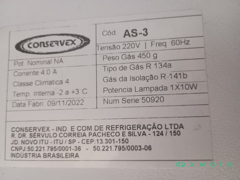 Refrigerador para Carnes Conservex 3 Portas 220V - foto 2