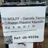 Garrafa térmica com rattan plástico 1,5l - Saldo B - KV5770 - foto 4
