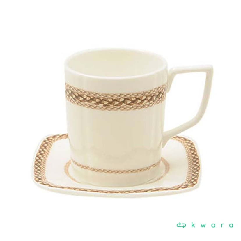 3 Xícaras E Pires Café Croisette 90Ml - Valentino - foto 1