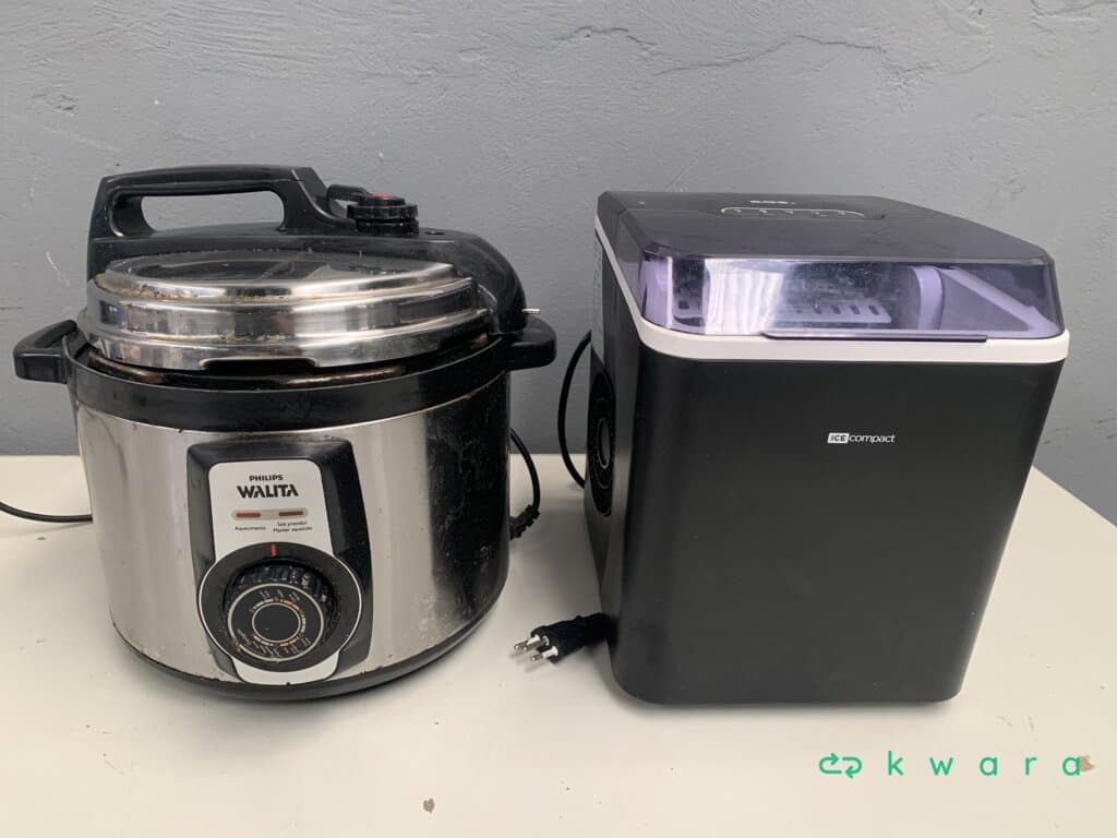 Máquina de gelo 12kg Eos ice compact e panela de pressão elétrica Walita - foto 3