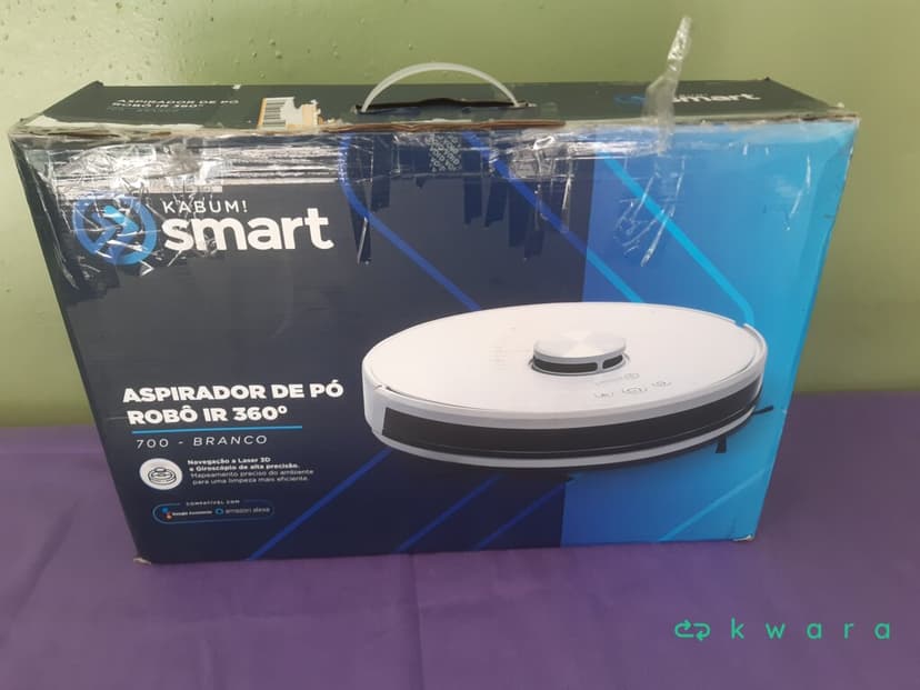 Aspirador de Pó Robô IR 360 Kabum Smart 700 Branco - foto 1