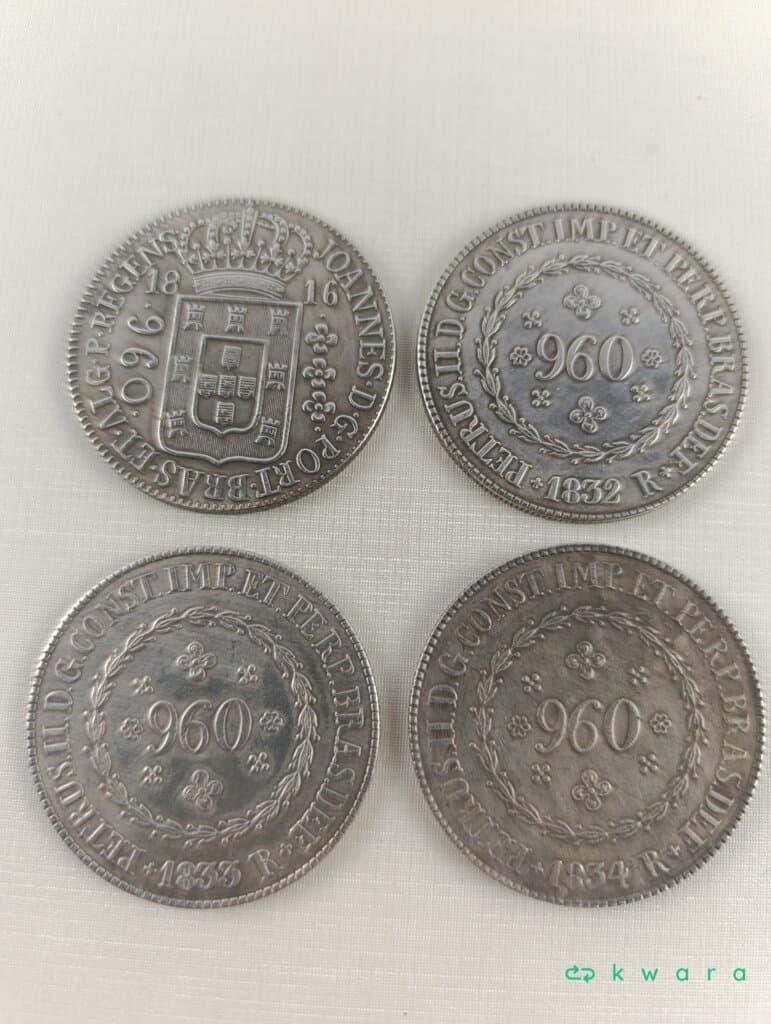 4 Moedas de réis grandes - foto 1