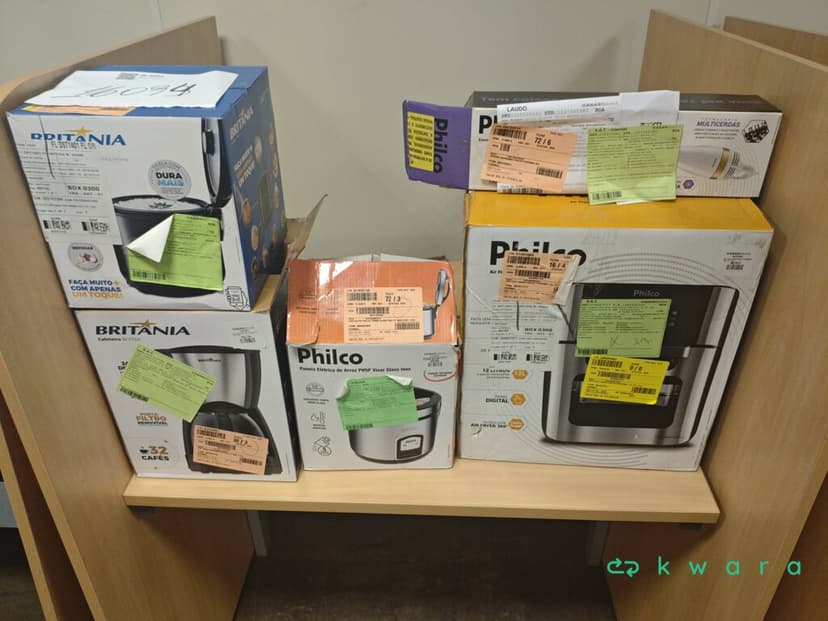 5 Itens: Panelas Elétricas, Cafeteira, Escova Secadora e Fritadeira Philco e Britania - foto 1
