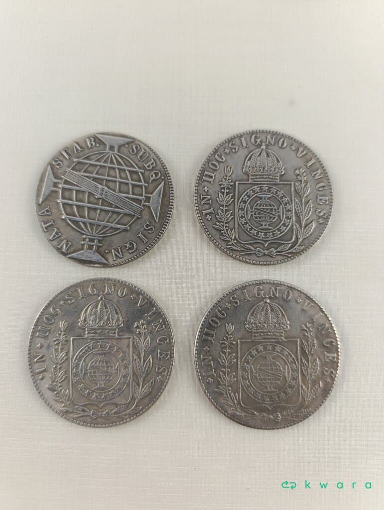 4 Moedas de réis grandes - foto 2