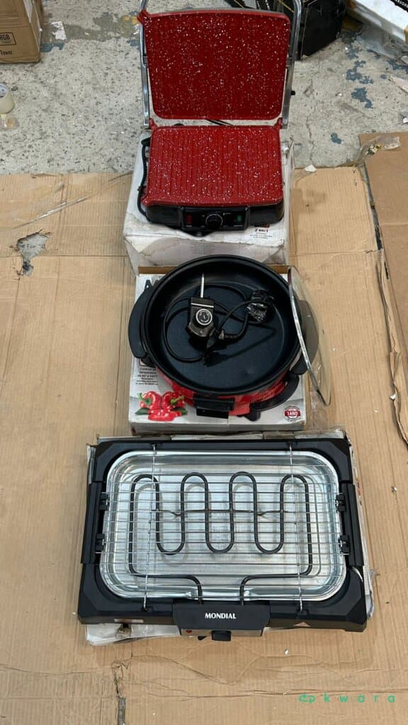 3 itens - grill e churrasqueira elétrica Mondial - saldo n - m1199 - foto 1