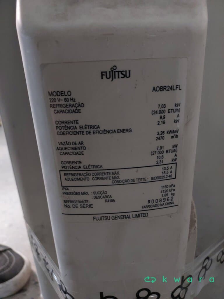 Ar condicionado 24.000BTU/h (sem controle) - foto 8
