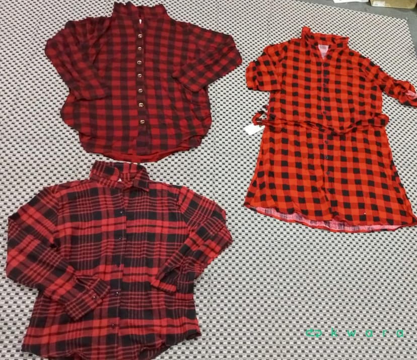 Aprox. 14 roupas xadrez diversas - KO3838 - Saldo A - foto 3