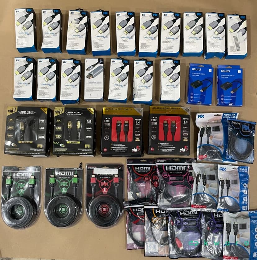 Aprox. Aprox. 35 Cabos Hdmi Diversos - Saldo A - KR4406 - foto 1