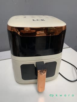 Mini máquina de costura reta portátil, liquidificador copo de vidro c/ 1,5 l e air fryer 6 litros 1500w sem óleo - foto 3