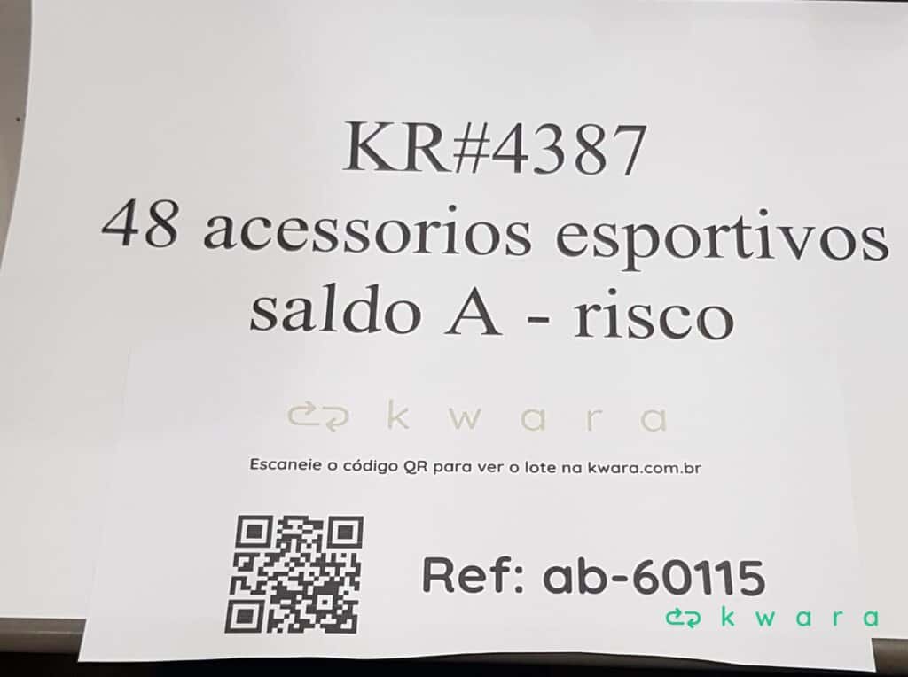 Aprox. 48 Itens Esportivos Diversos - Saldo A - KR4387 - foto 8