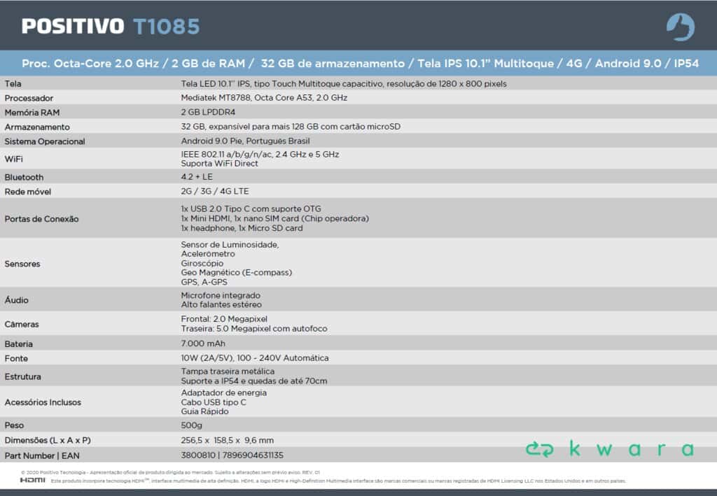 2 Tablets Positivo - T1085 (com carregador) - foto 10