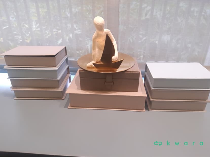 Enfeite, Caixa e 8 Caixas Livros - foto 1