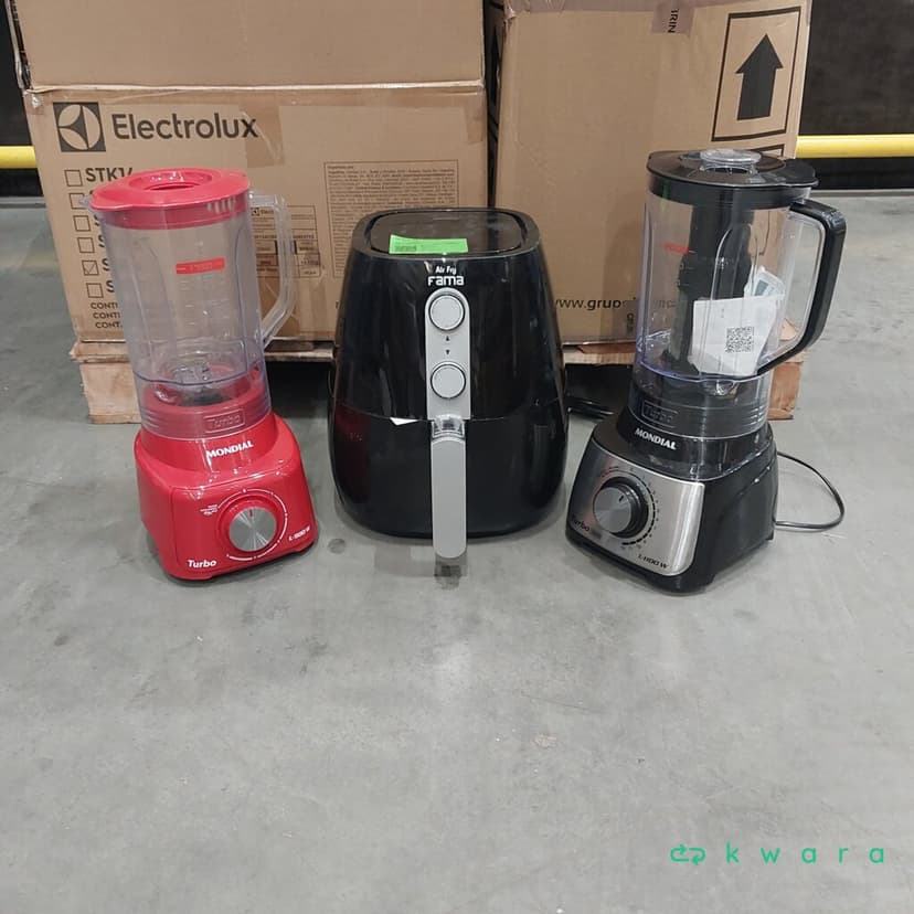 Aprox 46 Itens: Liquidificadores, Processadores, Espremedores e Air Fryers Variados - foto 1