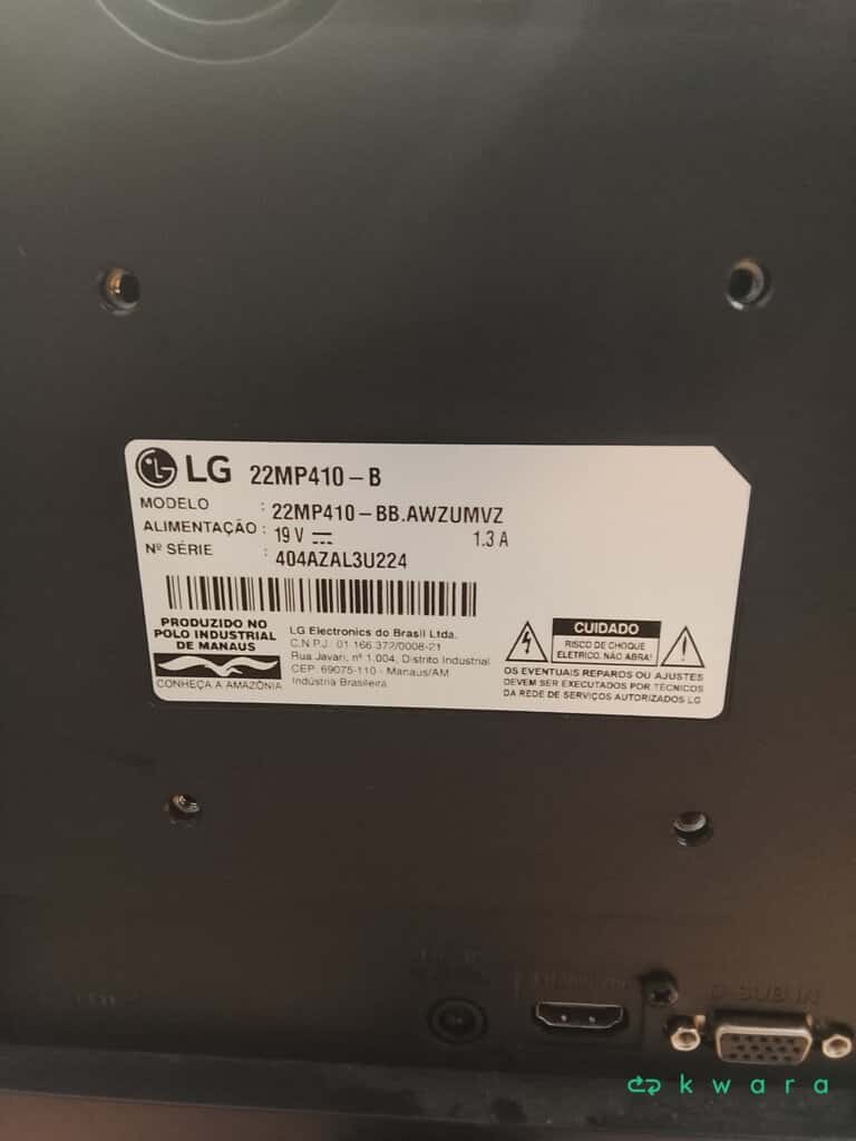 Monitor LG modelo 22mp410 19v 1.3a 22 Pol. e teclado Logitech - foto 2
