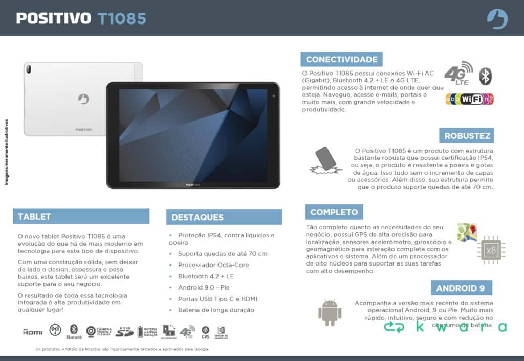 2 Tablets Positivo - T1085 (com carregador) - foto 11