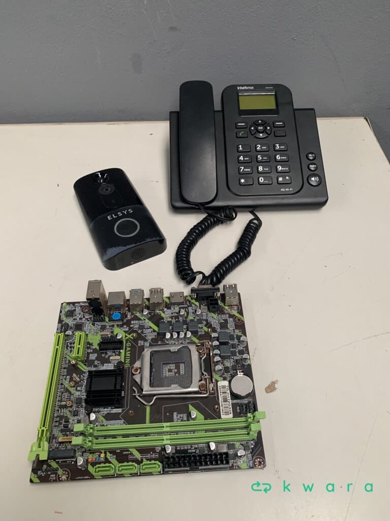 Vídeo porteiro wi-fi hd c/modulo externo, telefone celular fixo 4g e placa mãe Intel h110m lga 1151 - foto 4